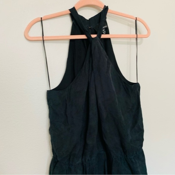 Anthropologie Greylin Black twist Halter Jumpsuit Women’s size M medium - Picture 3 of 6